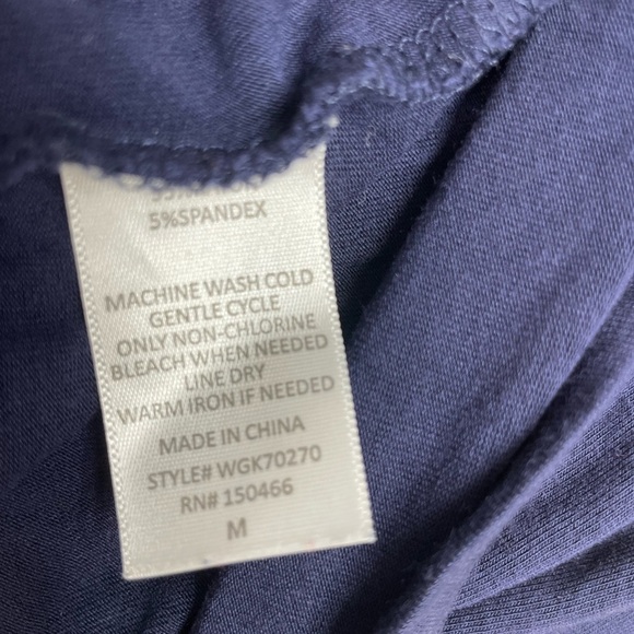 Market & Spruce Navy Short Sleeve Pocket T-Shirt Dress | Size M - Picture 9 of 9